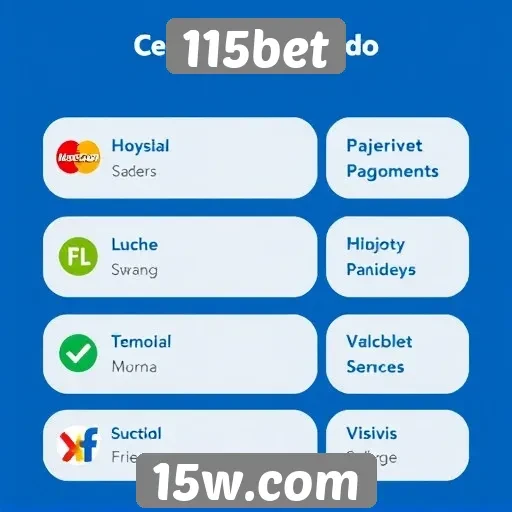 Métodos de pagamento aceitos pelo 115bet